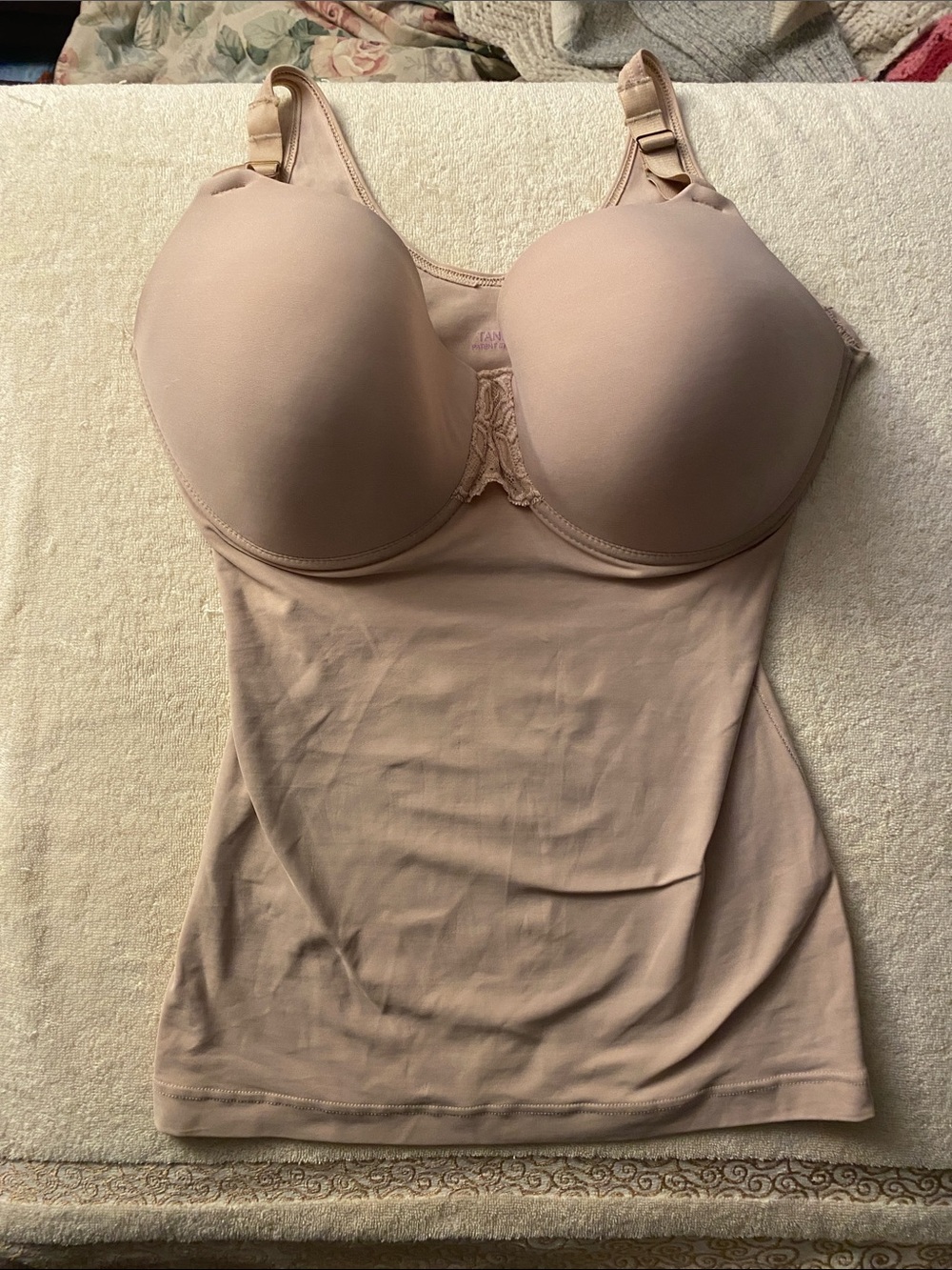 Toned Nude Shaping Camisole with Built-In Bra